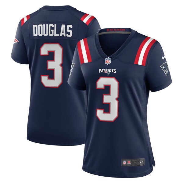 Demario Douglas New England Patriots Nike Women's  Game Jersey -  Navy
