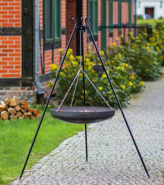 Wok ogrodowy, stalowy, 60 cm, czarny | TYLETEGOTU