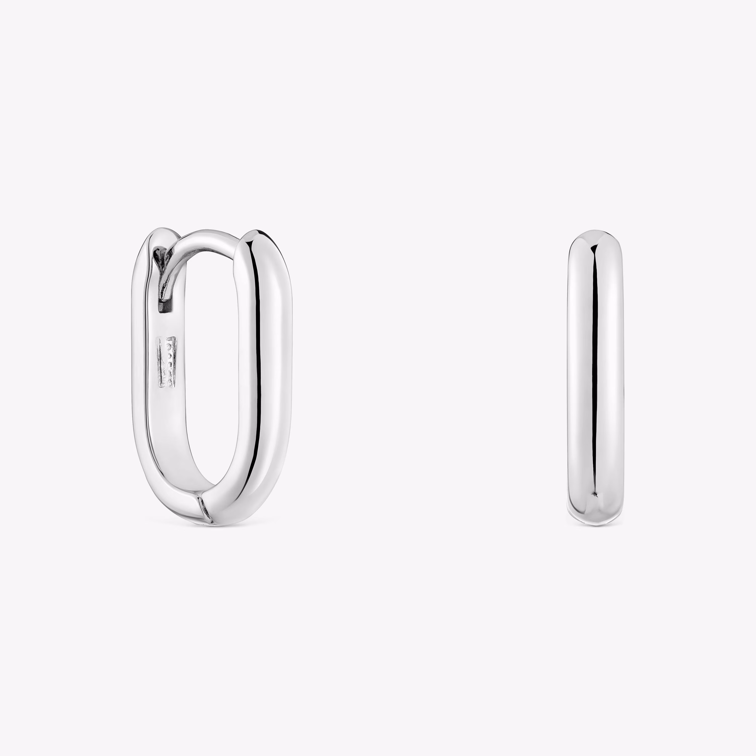 Pendientes aro cortos de plata 12 mm Basicos