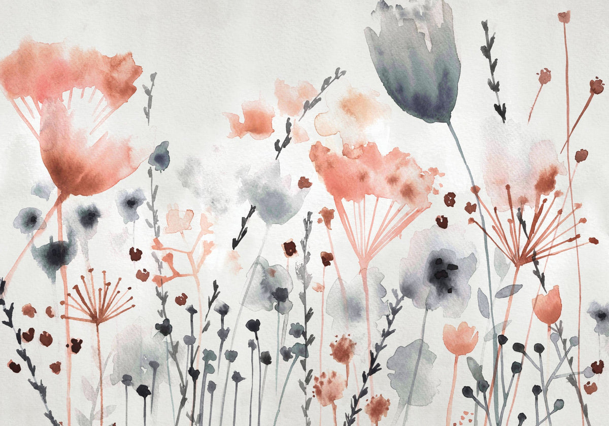 Art for the Home Fotobehang - Watercoloured Meadow - 280x372 cm