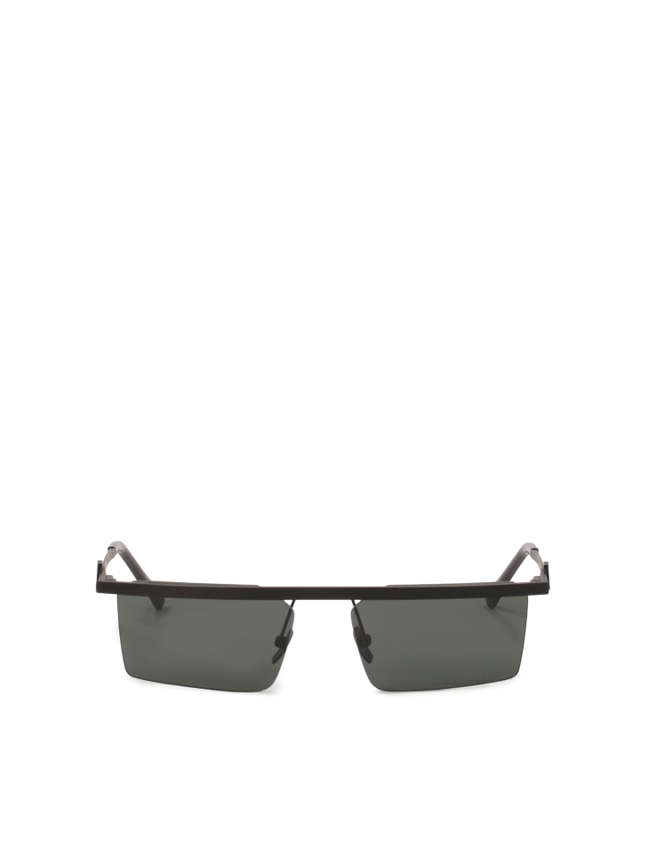 Frameless black sunglasses