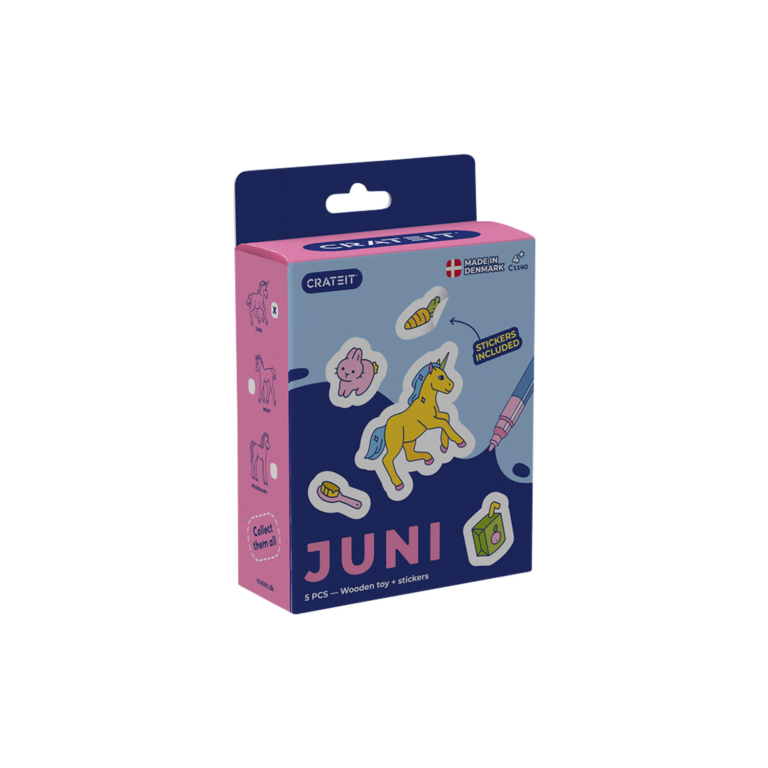 Unicorn tr&aelig;legetøj | Juni