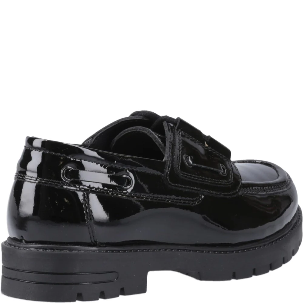 Hush Puppies Lucy Patent Junior School Shoes
