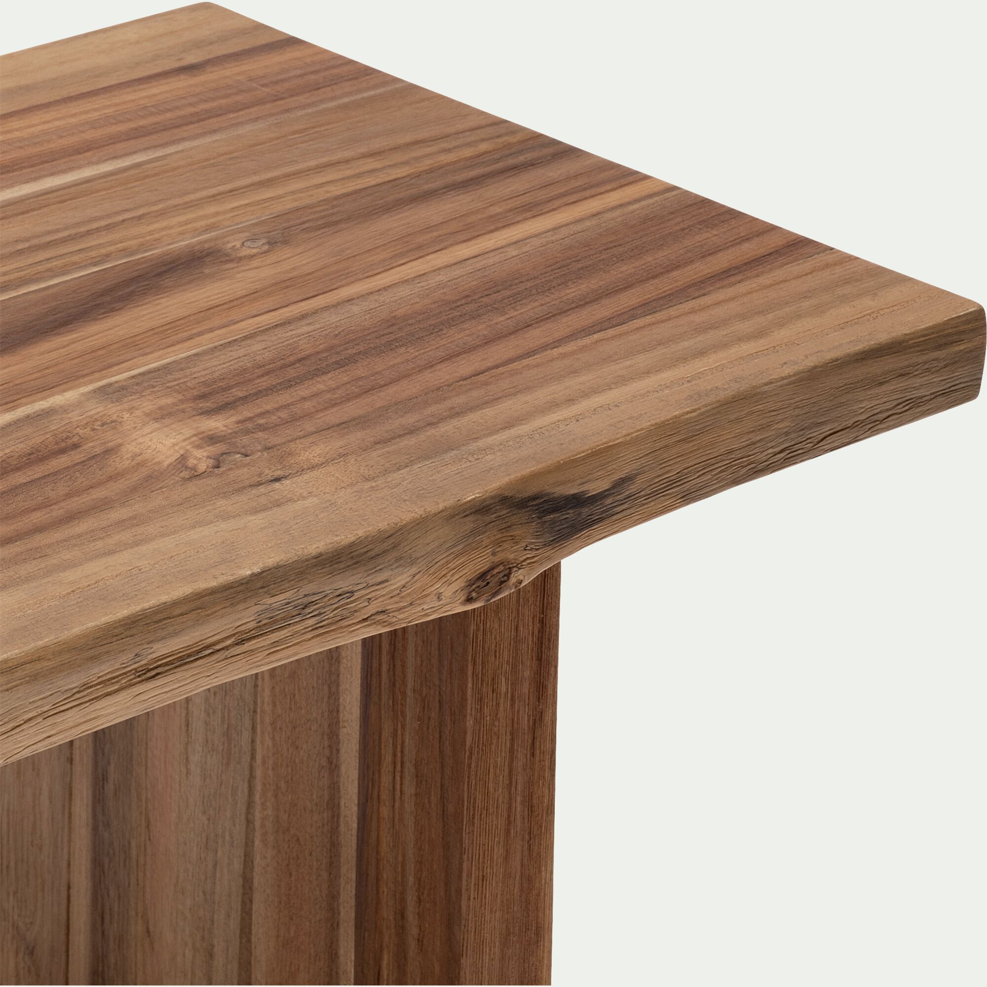 GINEVRA - Banc en acacia L170cm - bois foncé