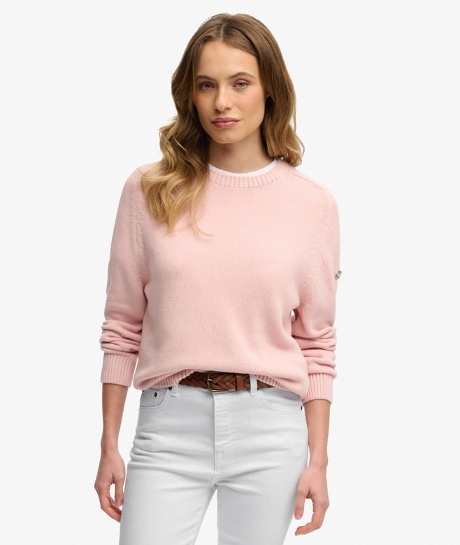 Slouchy Knitted Crew Jumper