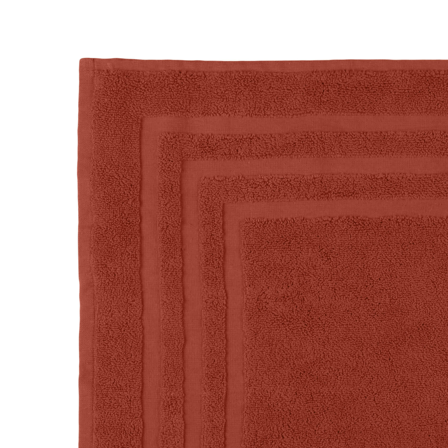 - Tapis de bain en coton bio coton terracotta 70x45