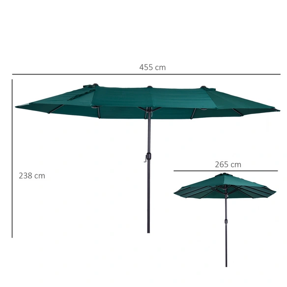 Sonnenschirm, Höhe: 240 cm, dunkelgrün