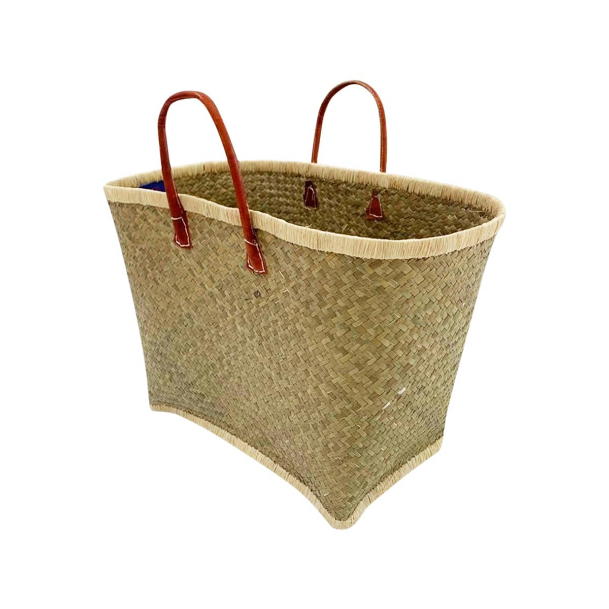 PANIERS PENJY GM - Panier Penjy naturel et blanc  taille L