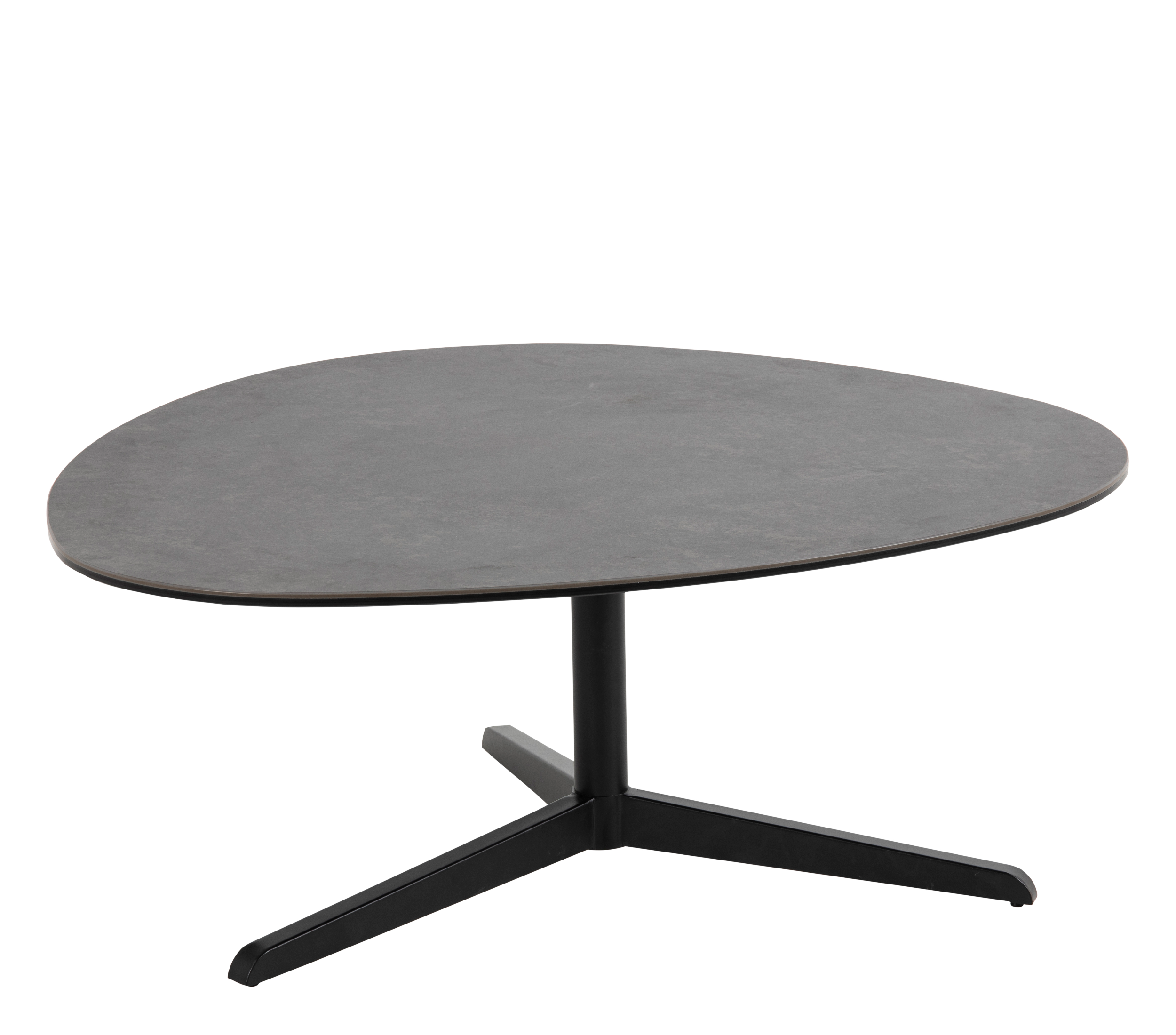 Rebellenclub Salontafel Vollterra - 100 x 95 cm - Zwart Keramiek