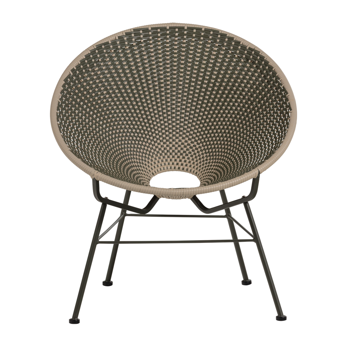 WOOOD loungestoel Kazoun - Kunststof - Groen - 81x73x71