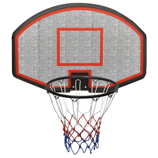 NNEVL Basketball Backboard Black 90x60x2 cm Polyethene