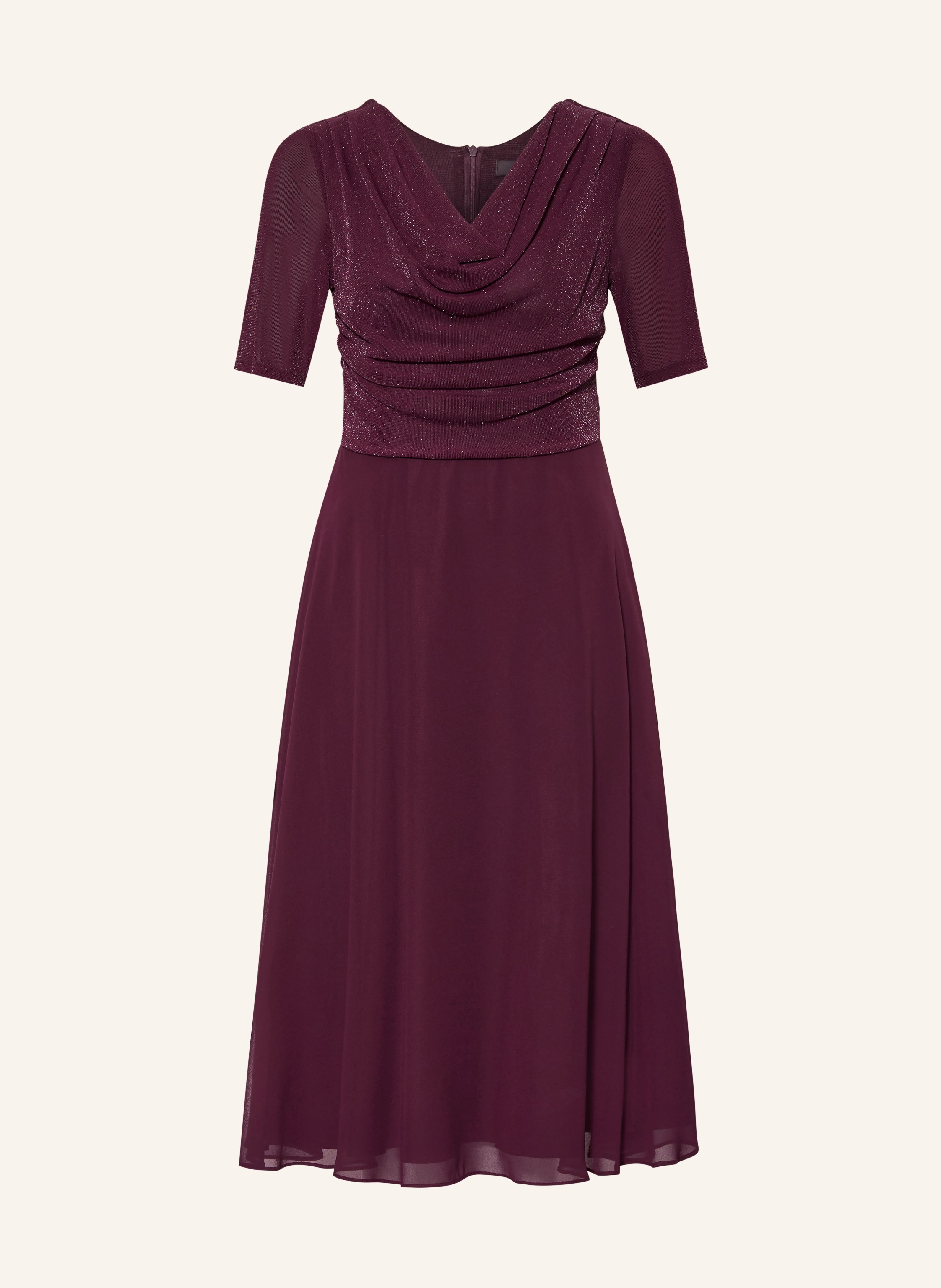 Vera Mont Kleid im Materialmix mit Glitzegarn