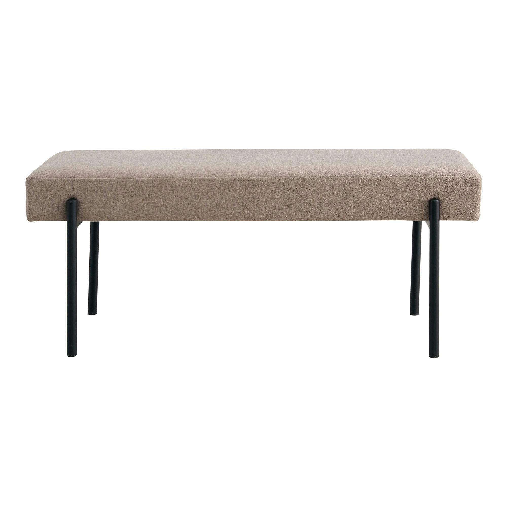 Banc d'entrée gris minéral, style moderne BRUGES