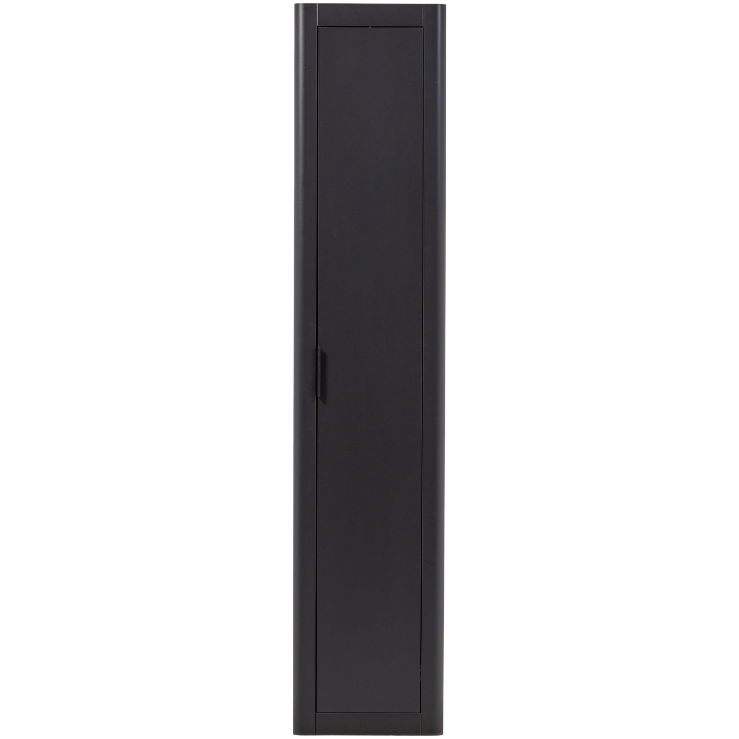 WOOOD smalle hoge kast Gunnar - Grenen - Matzwart - 217x45x39