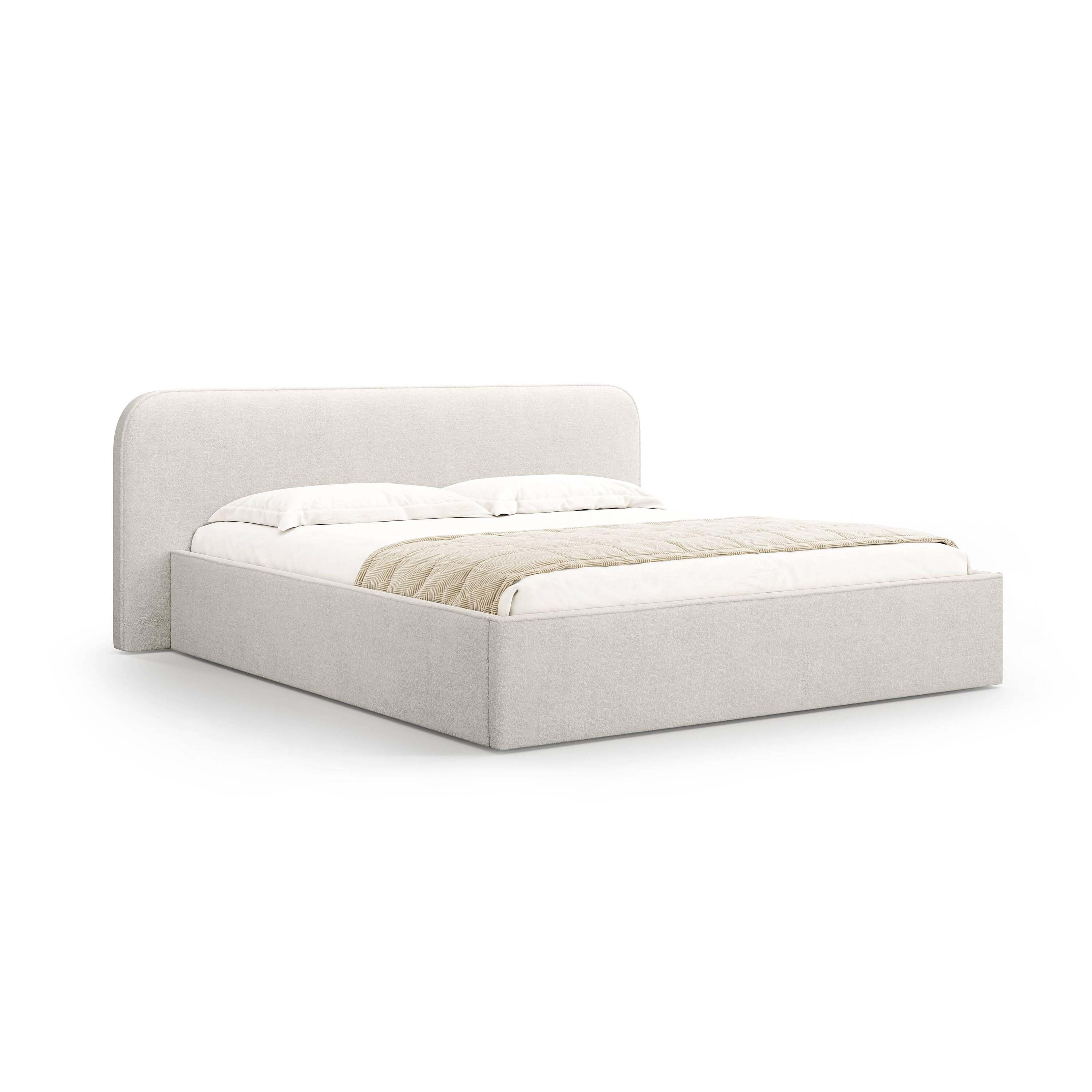 Micadoni Bedframe met opbergvak Elizabeth 160x200 bouclé