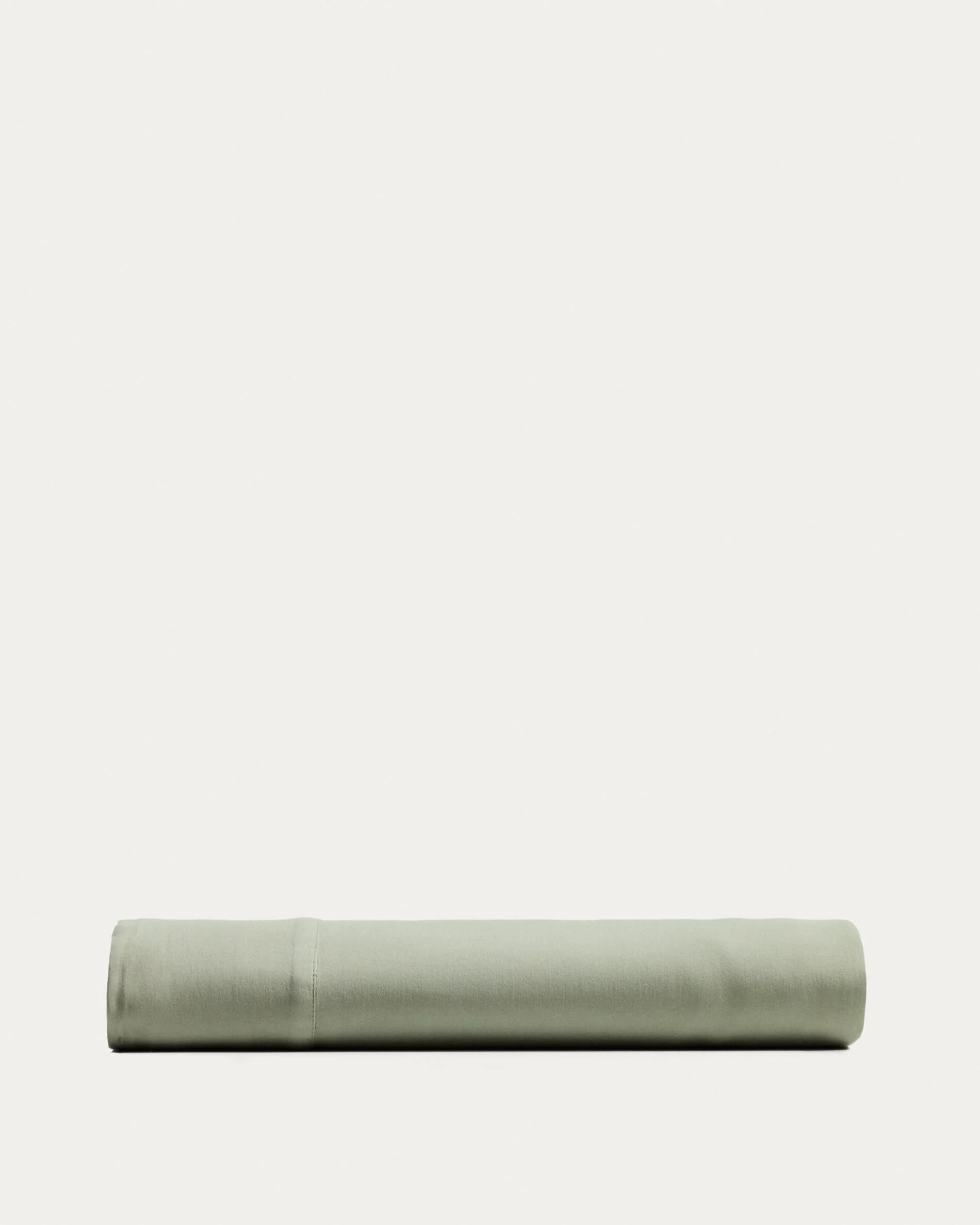 Sirale 100% cotton sateen top sheet with washed green finish for 90cm bed