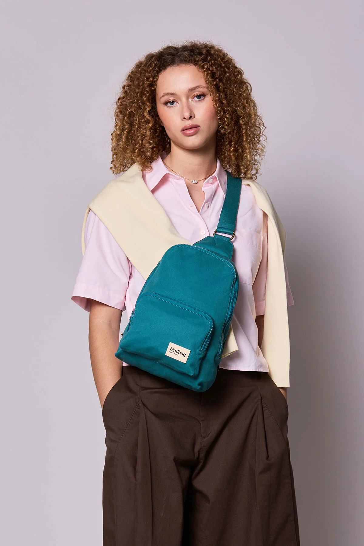 Sling bag Felix Bleu paon