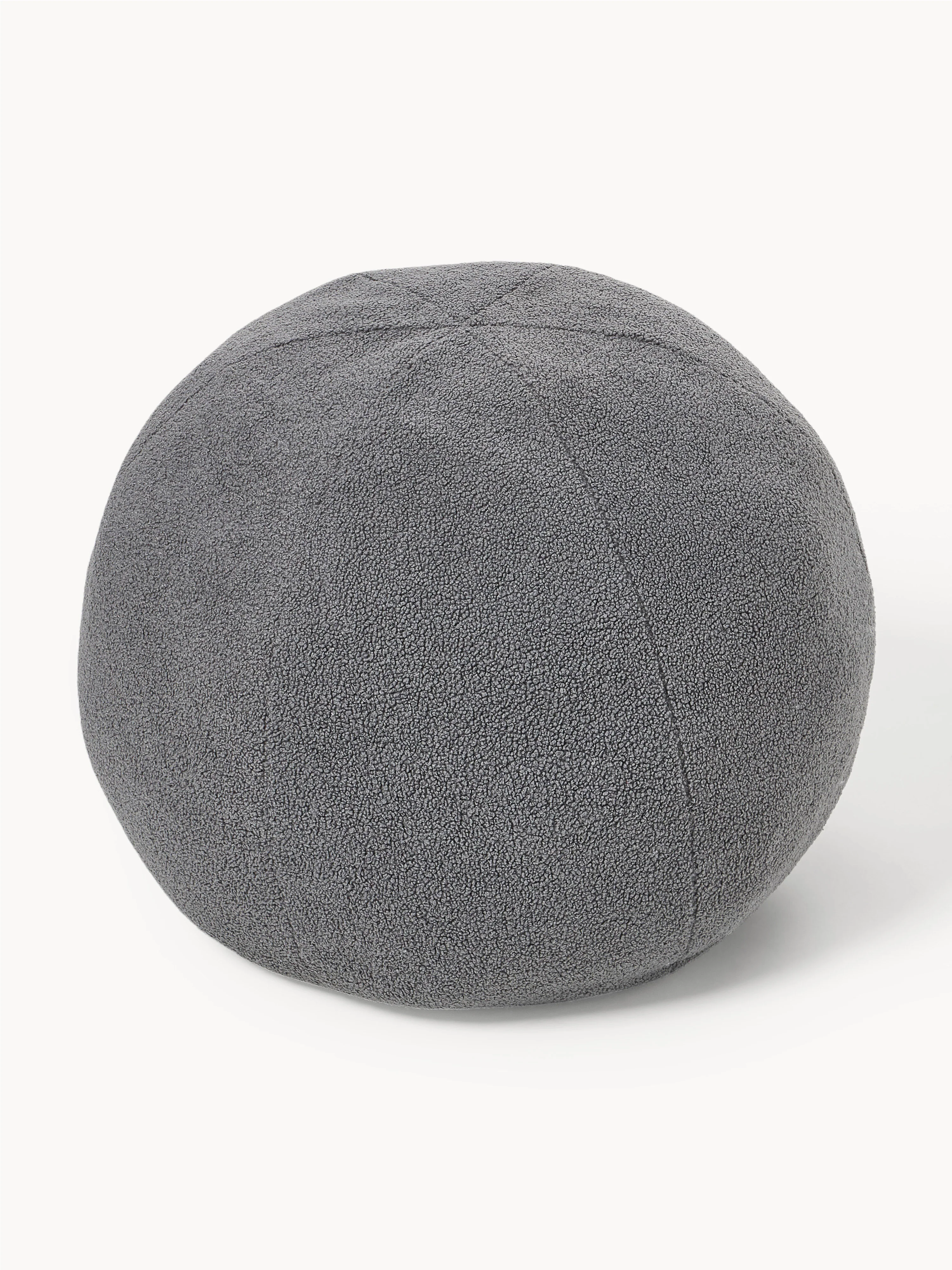 Westwing | Crosby Studios, Rundes Bouclé-Deko-Kissen Celeste, Ø 70 cm