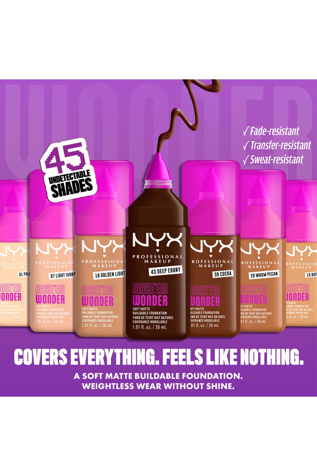 NYX Professional Makeup Wonder Foundation 30ml