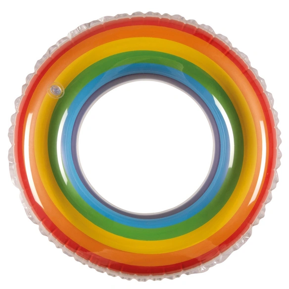 Schwimmhilfe, RAINBOW XL Schwimmring, 77 cm, transparente Oberseite
