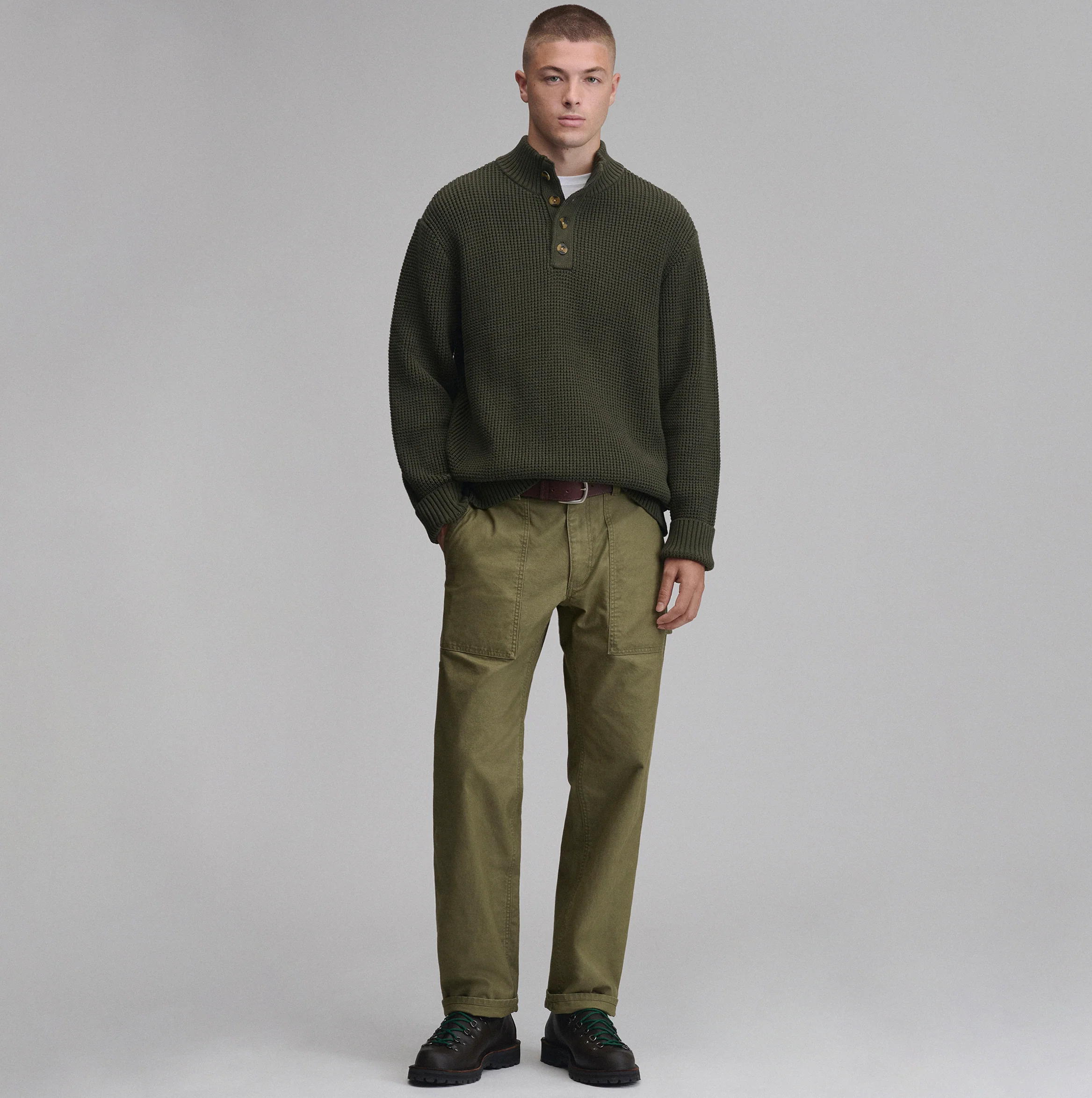 Men's Signature Button-Up Sweater