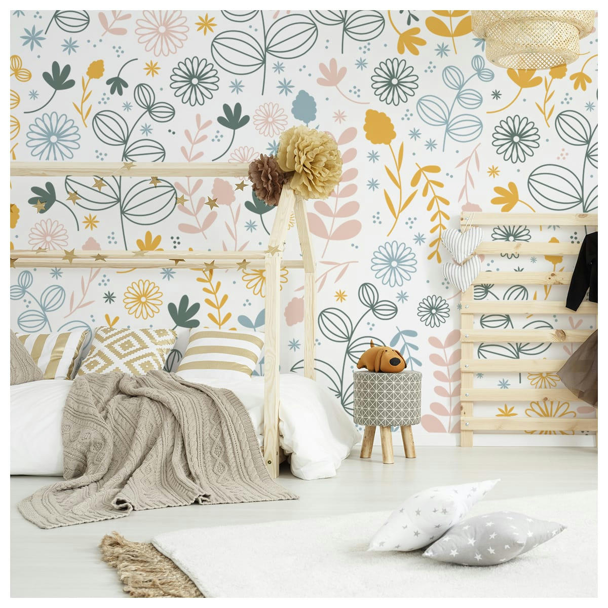 - Papier peint enfant cueillette 255 x 250 cm