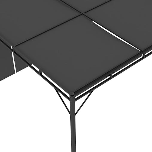 NNEVL Garden Gazebo with Side Curtain 4x3x2.25 m Anthracite