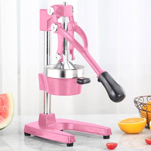 SOGA 2X Commercial Manual Juicer Hand Press Squeezer Orange Citrus Pink