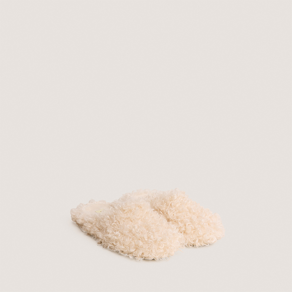 Chaussonsen fluffy beige | JUDIE
