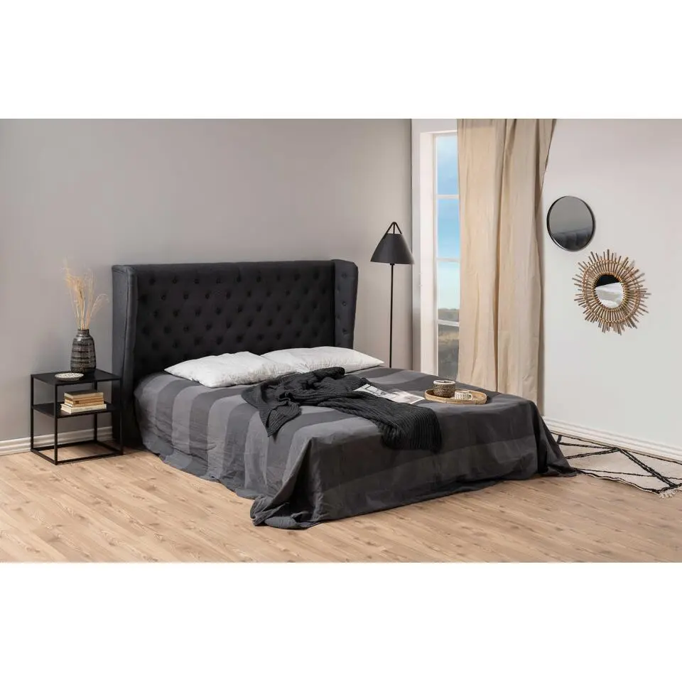 Nachtkastje Newton - 45x40x51cm - zwart staal