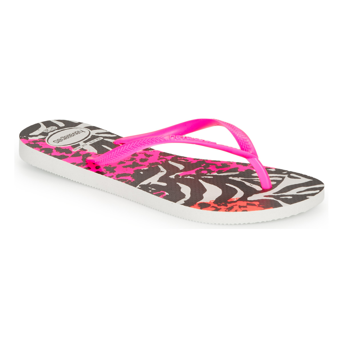 Havaianas - SLIM ANIMALS - Pink /  black