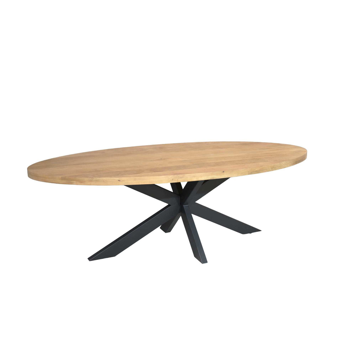 Starfurn Eettafel Dakota - Ovaal Naturel Hout - 240x110x76cm