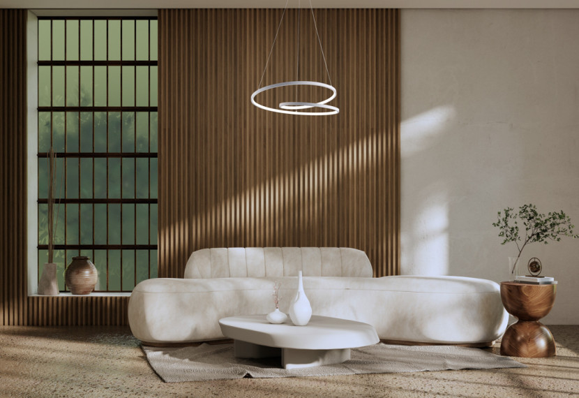 Lampa wisząca REINA biała piaskowana LED 1x40W Odcienie bieli 2600lm Italux