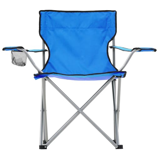 NNEVL Camping Table and Chair Set 3 Pieces Blue