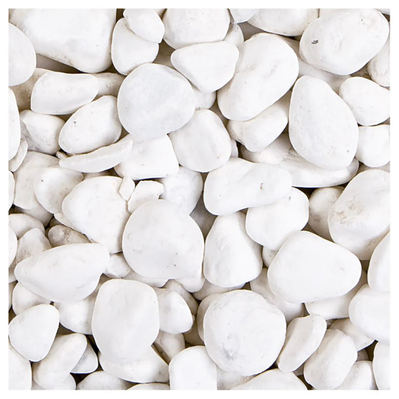 Palette 56 sacs Gravier Carrara en marbre blanc 25-40 mm 20 kg COBO GARDEN