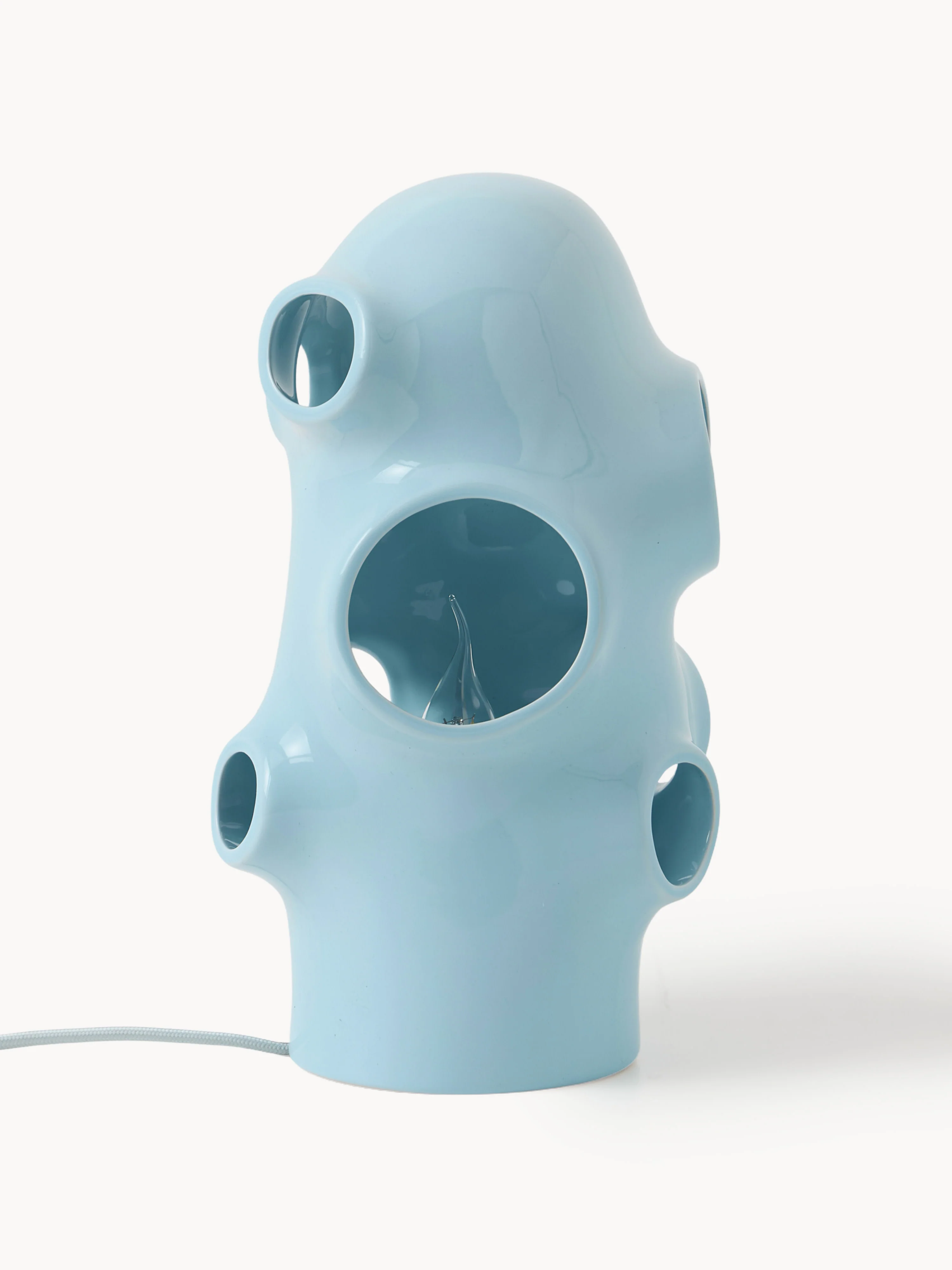 Kleine Tischlampe Bulle, handgefertigt