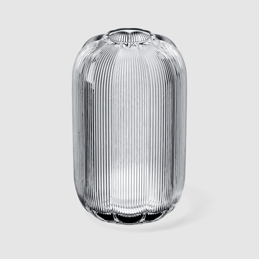 Fleur Vase - Clear, 6.3'' x 11.1'', glass