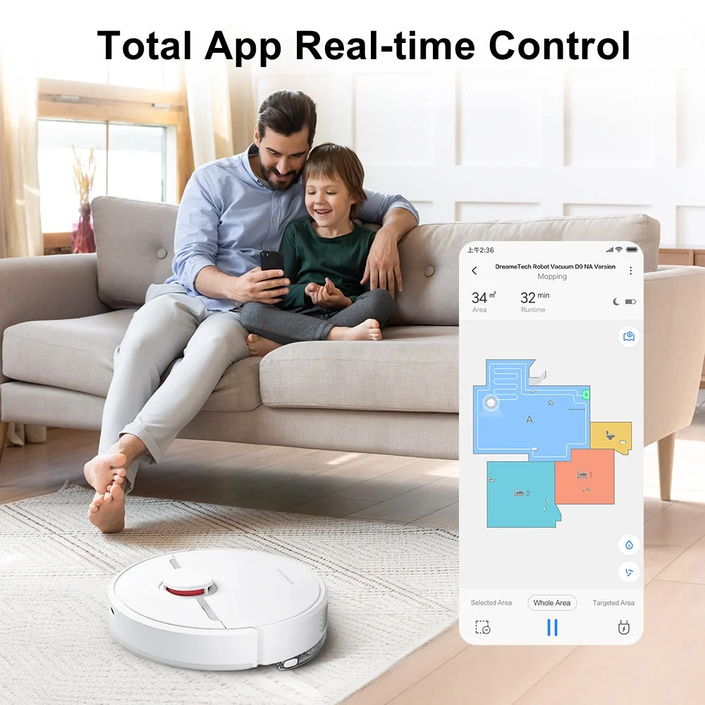 Dreame D9 robot aspirateur  avec fonction d'essuyage