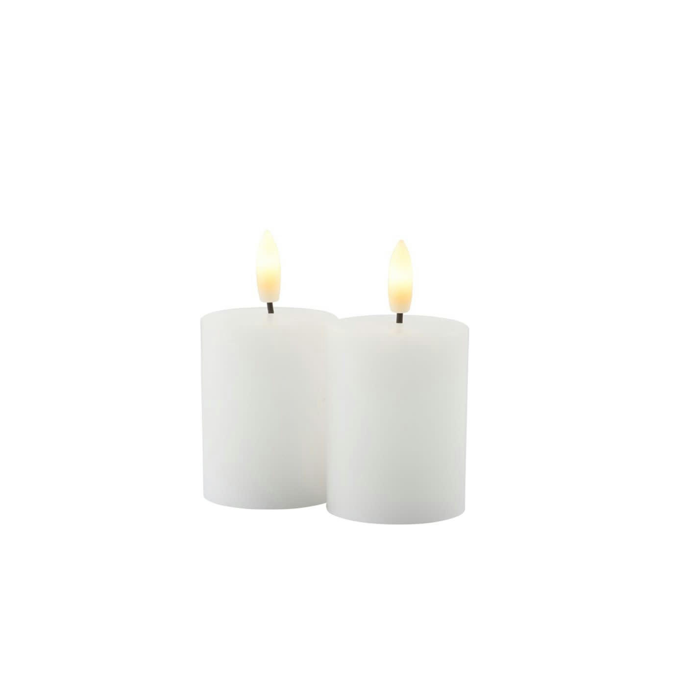 - Set de 2 Bougies LED Sille 5 x 6cm à Piles