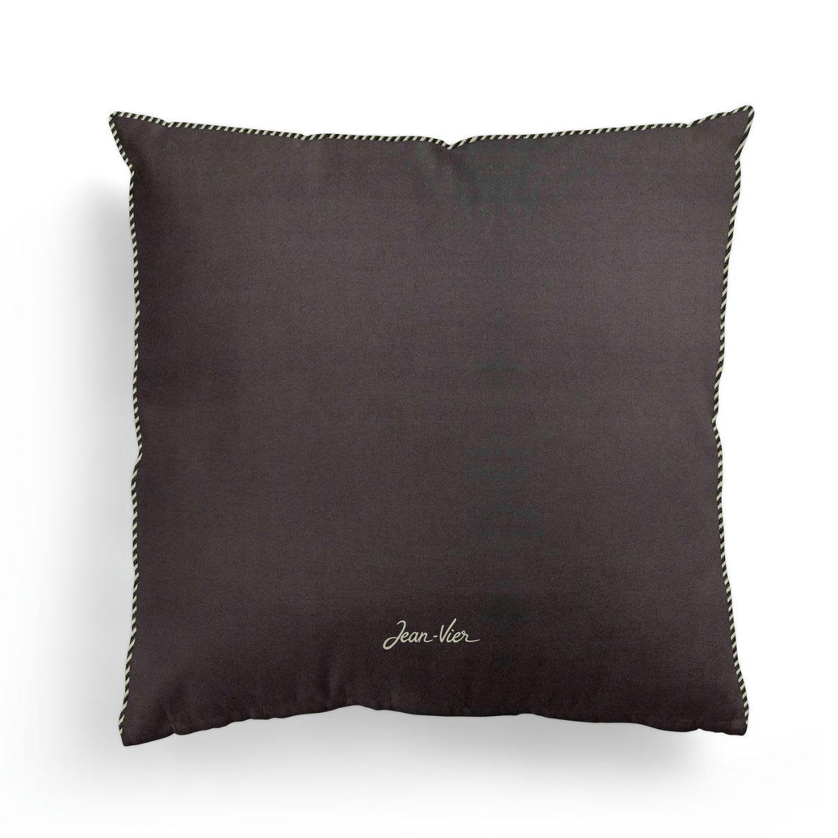 GOZOA - Housse de coussin en velours gris charbon 40x40 cm