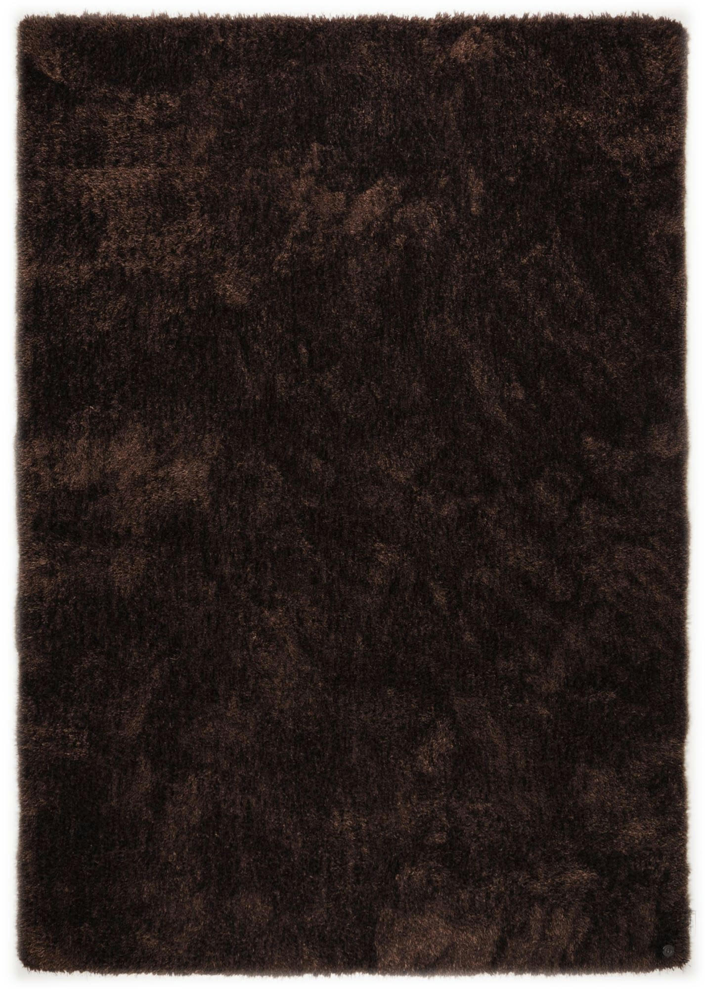 SOFT - Tapis brilliant shaggy - à  longs poils - épais - Chocolat 50x80