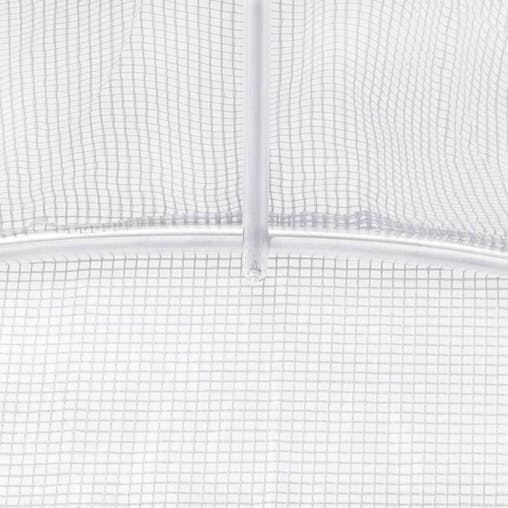 NNEVL Greenhouse with Steel Frame White 10 m&sup2; 5x2x2.3 m