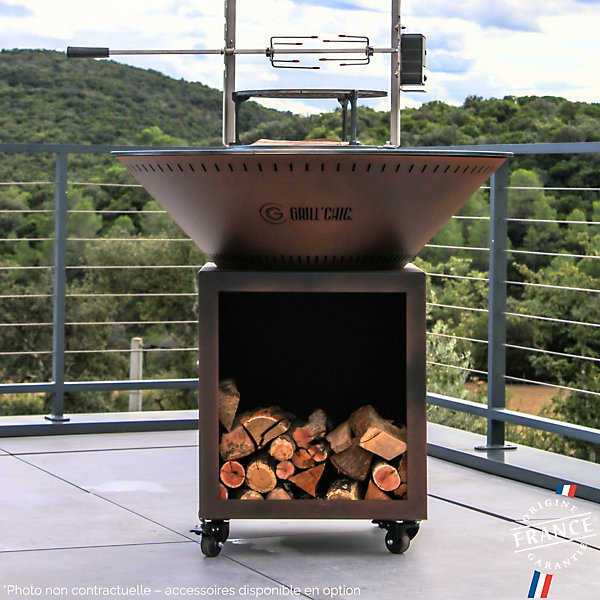 Brasero Classique Acier 83 Imitation Double Cuve