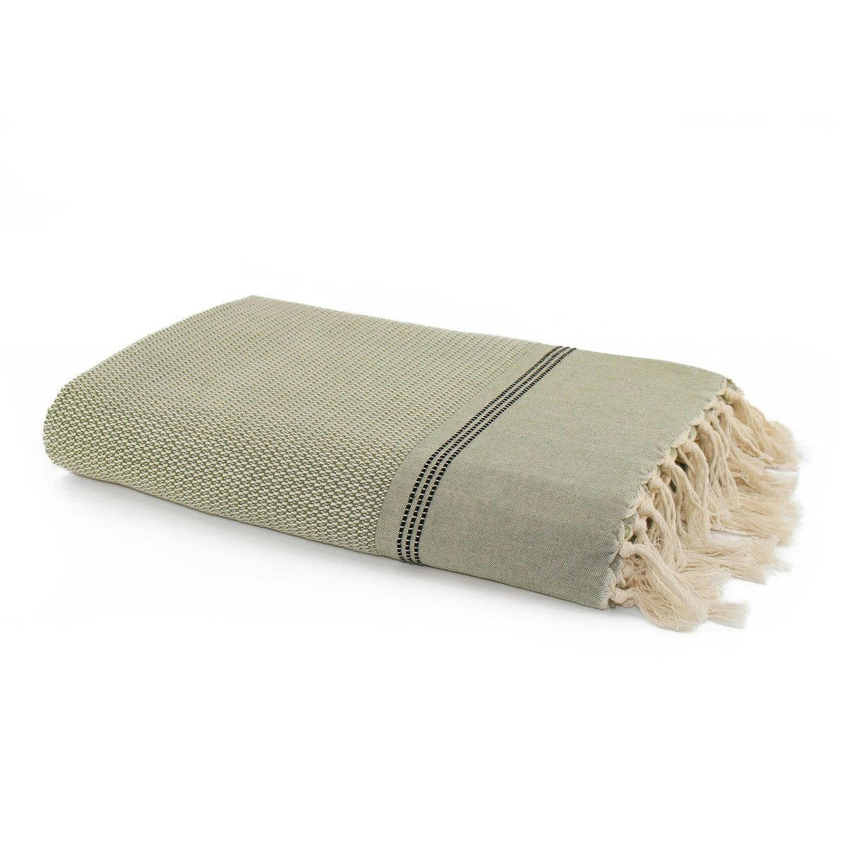 HANA - Plaid coton  160x250 olive