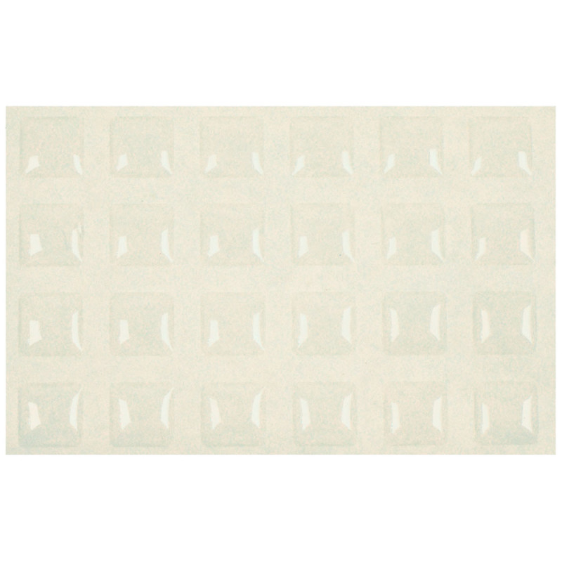 Pastille antidérapante en plastique 9 x 9 mm 24 pièces TEKNI-PROTECT