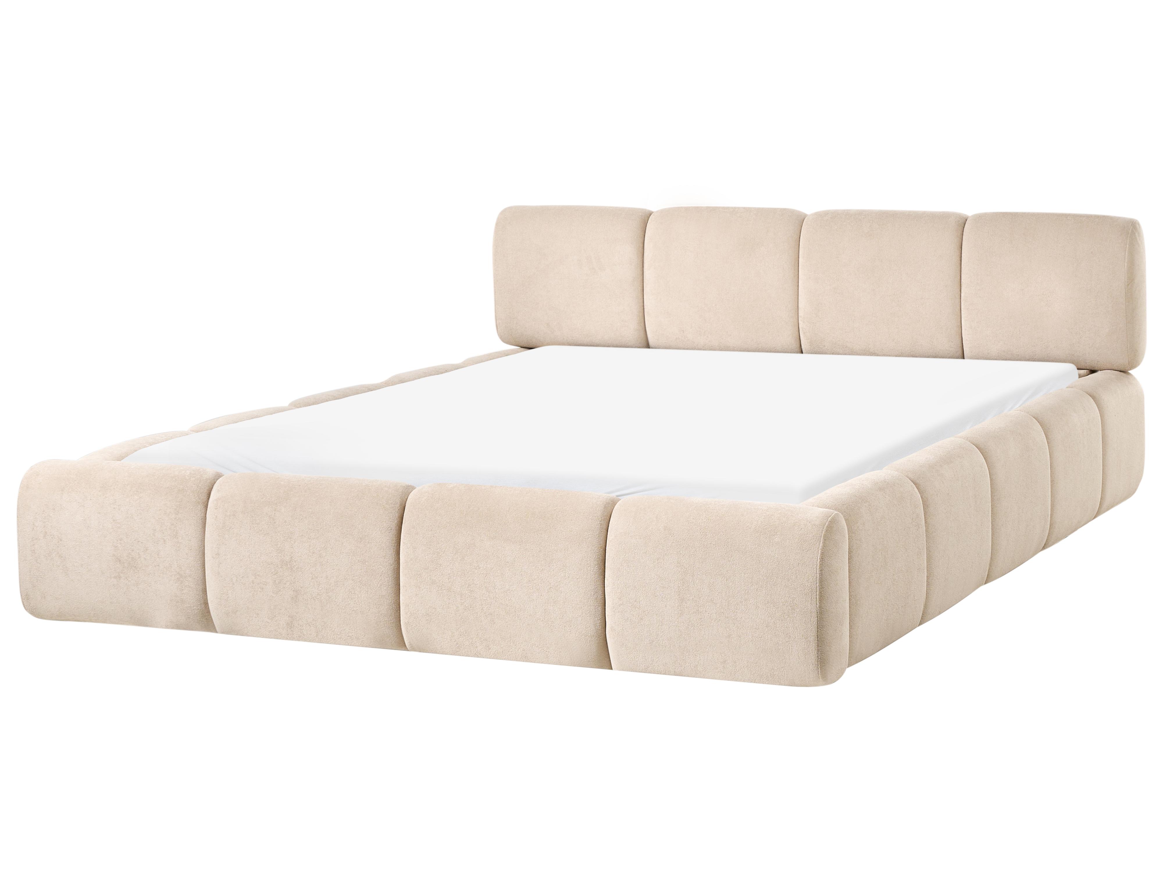 Bed Fabric ORVILLE 160 x 200 cm (EU King Size) Taupe