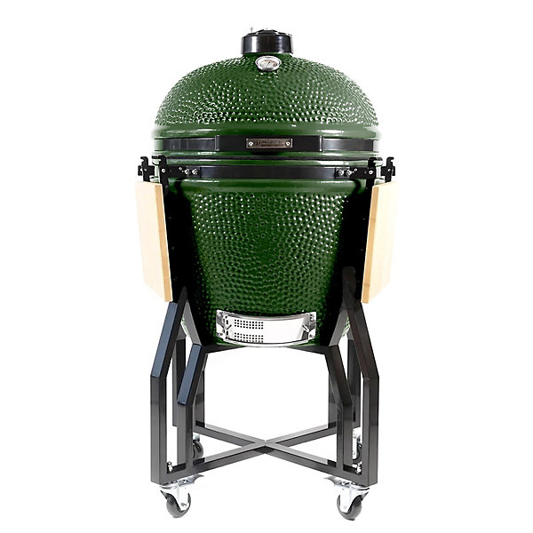 Barbecue à charbon Kamado Diam 56cm 22 pouces Vert TAMATOA
