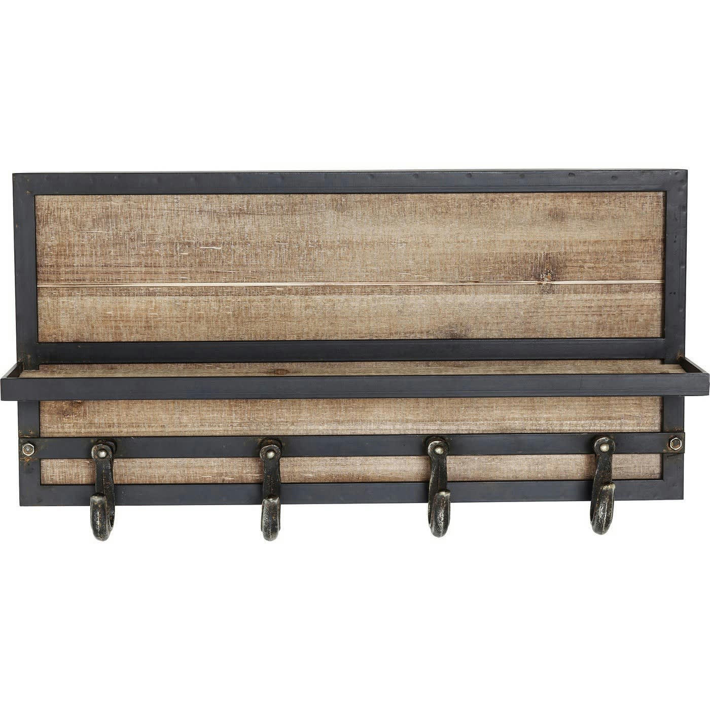 COTTAGE - Patère 4 crochets en sapin et acier