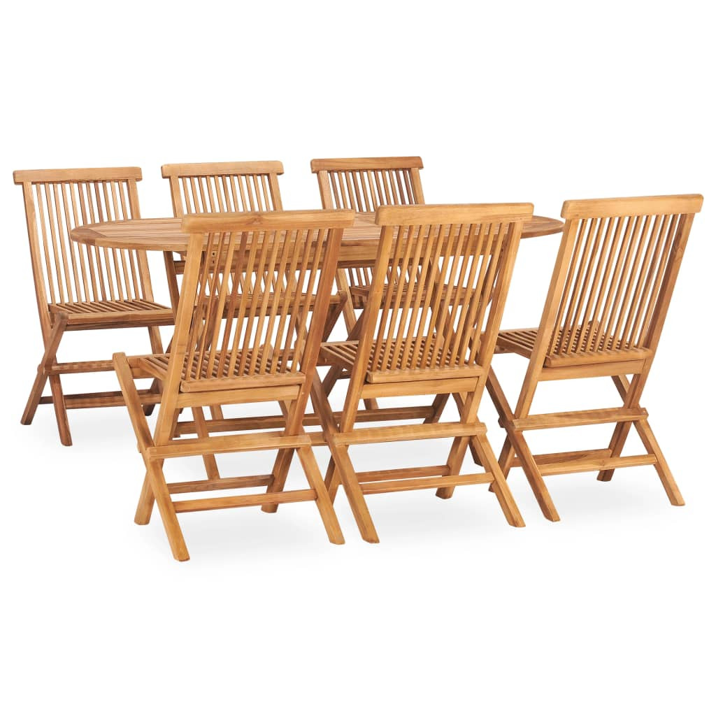 Zestaw mebli ogrodowych Brąz 160 x 80 x 75 cm Drewno tekowe Without armrest