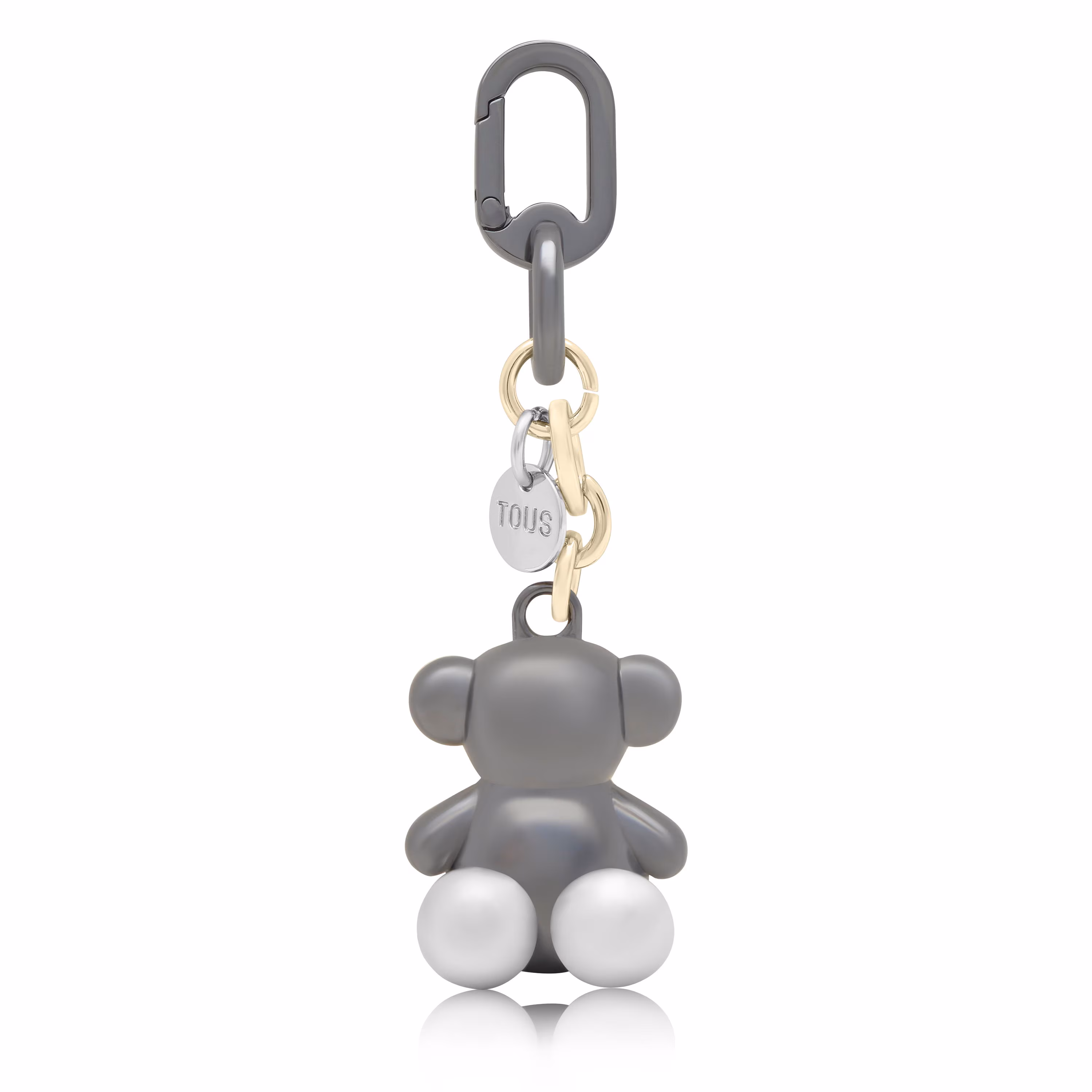 Llavero metal negro y dorado Bold Bear